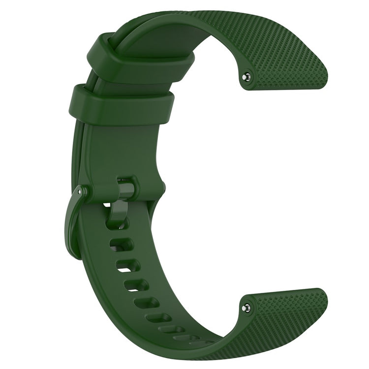22mm Watch Strap Samsung Galaxy Watch3 45mm / Asus Zenwatch Silicone Band Grid Texture - Army Green#serie_7