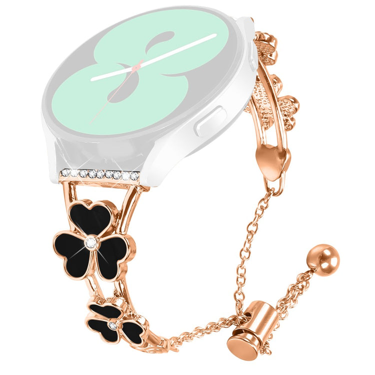 Realme Techlife Watch S100 Watchband Heart Clover Decor Zinc Alloy Metal Strap - Rose Gold#serie_3
