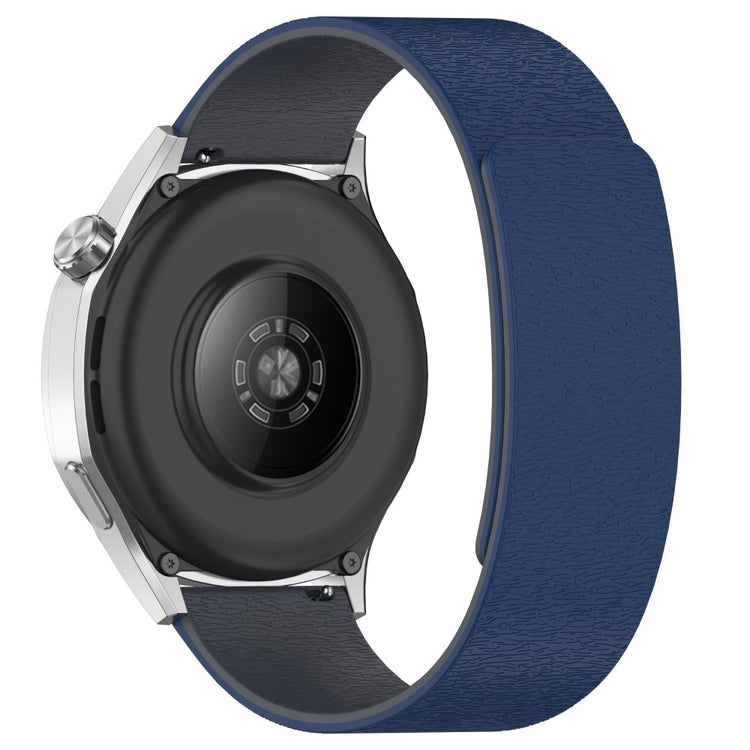 Watch Band Huawei Watch GT 5 Pro / GT 5 / GT 4 / GT 3 / GT 2 46mm Cloud Wood Grain Universal 22mm Silicone Magnetic Strap - Midnight Blue+Grey#serie_7