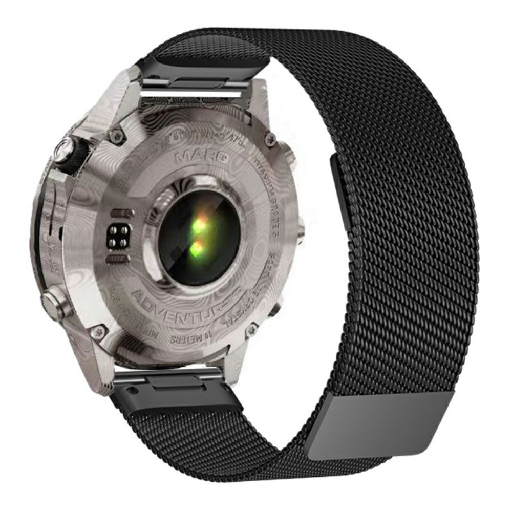 Garmin Smart Watch 22mm Wrist Band Magnetic Milanese Loop Watch Band - Black#serie_1