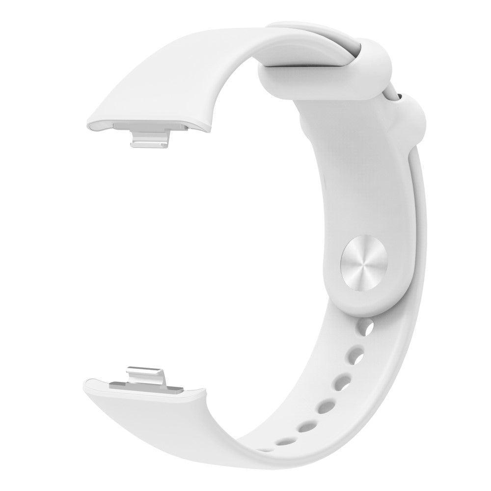 Super Cool Metal Og Silikone Rem passer til Xiaomi Smart Band 8 Pro - Hvid#serie_2