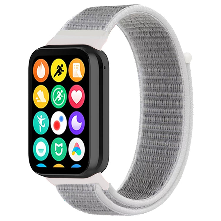 Helt Vildt Cool Nylon Rem passer til Xiaomi Smart Band 8 Pro - Sølv#serie_7