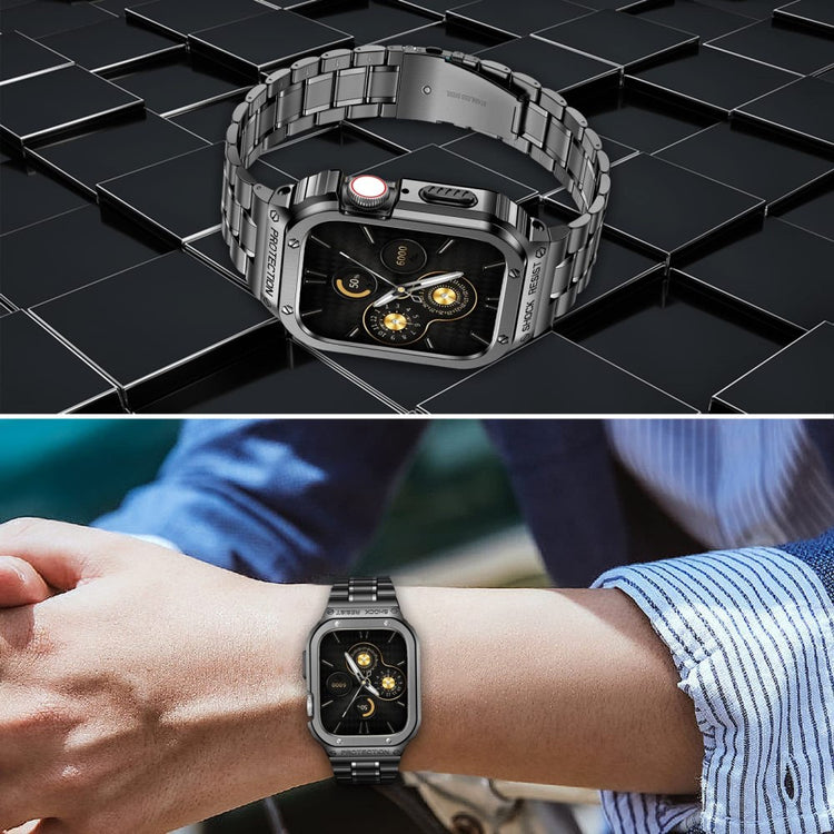 Mega Sejt Metal Universal Rem passer til Apple Smartwatch - Sølv#serie_3