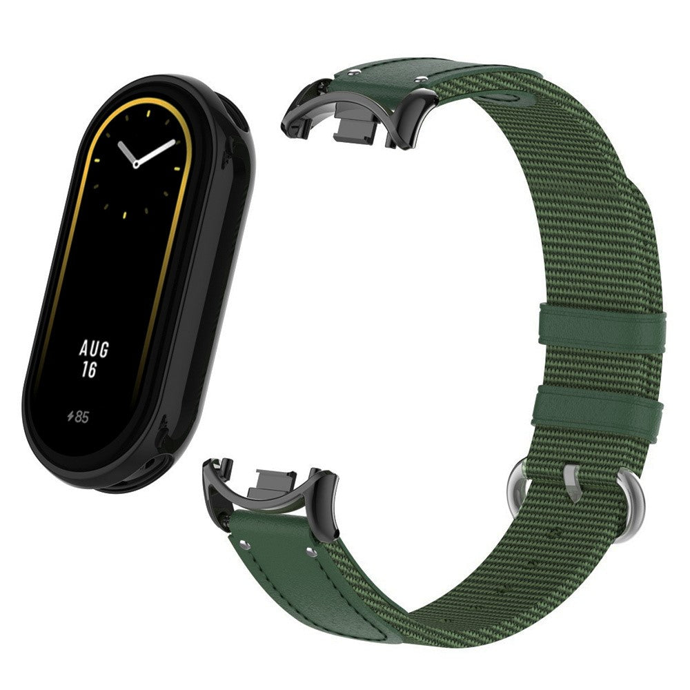 Super Nydelig Nylon Rem passer til Xiaomi Smart Band 8 - Grøn#serie_3