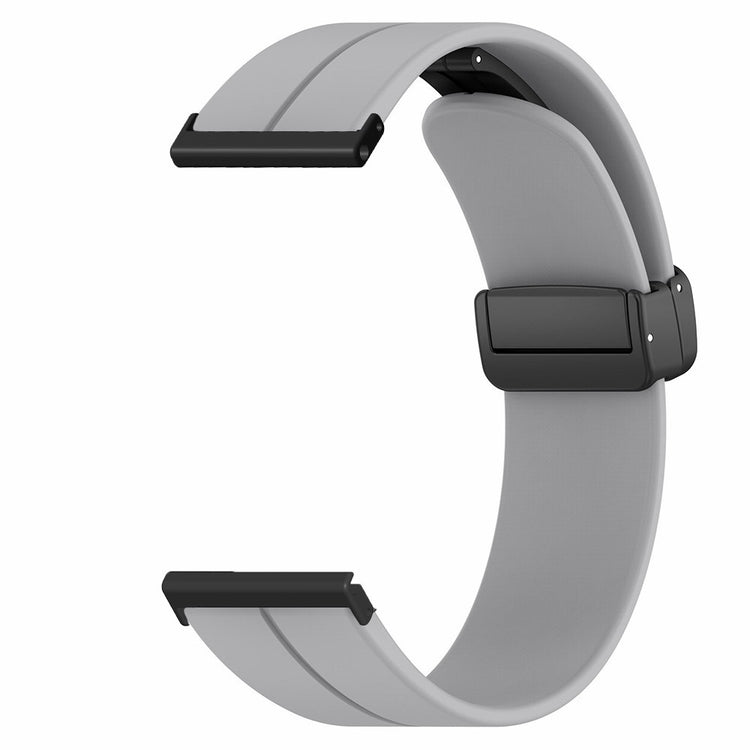 Kønt Silikone Universal Rem passer til Smartwatch - Sølv#serie_7