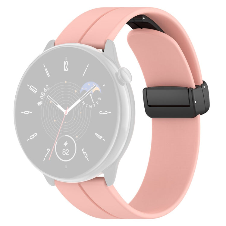 Meget Nydelig Silikone Universal Rem passer til Amazfit Smartwatch - Pink#serie_4