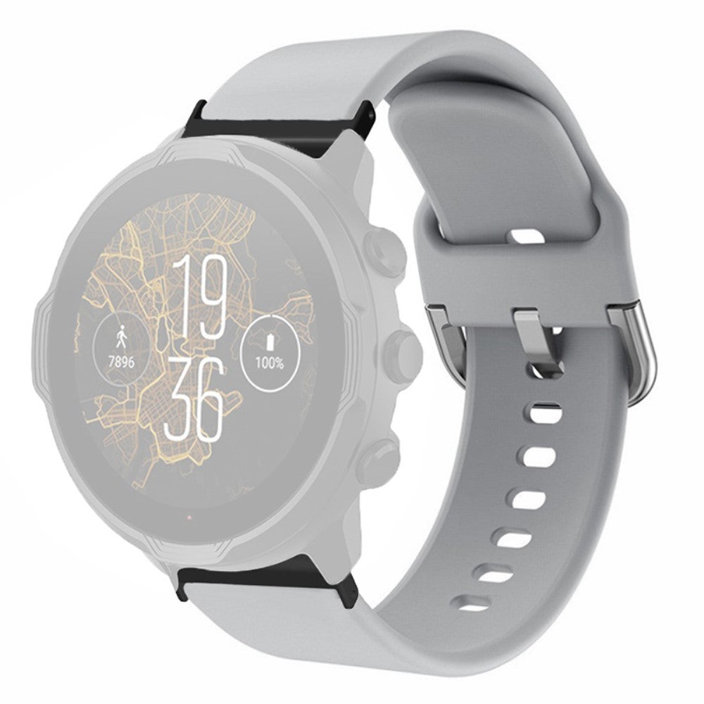 Meget Cool Silikone Universal Rem passer til Smartwatch - Sølv#serie_8