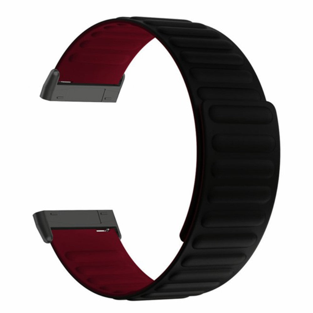 Super Sejt Silikone Universal Rem passer til Fitbit Smartwatch - Rød#serie_2
