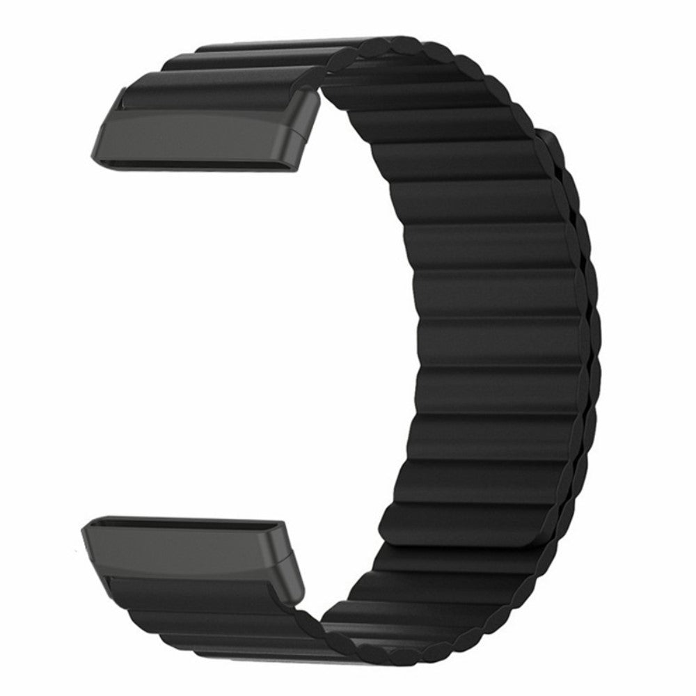 Super Sejt Silikone Universal Rem passer til Fitbit Smartwatch - Sort#serie_8