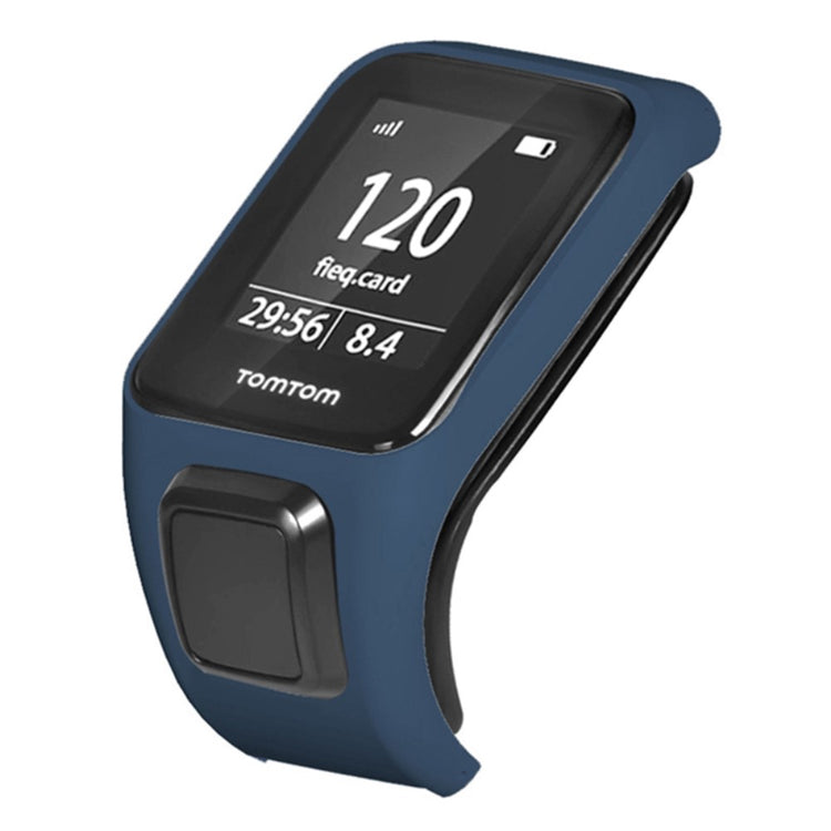 Hårdt Silikone Universal Bumper passer til Tomtom Smartwatch - Blå#serie_8