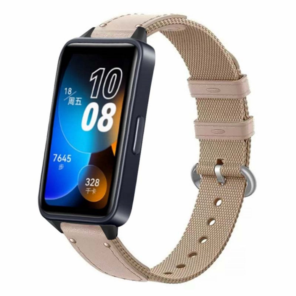 Rigtigt Godt Nylon Rem passer til Huawei Band 8 - Brun#serie_4