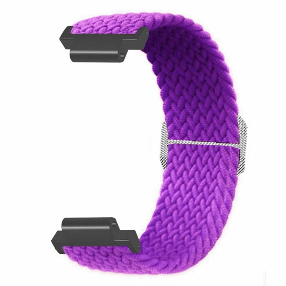 Fed Nylon Universal Rem passer til Garmin Smartwatch - Lilla#serie_6