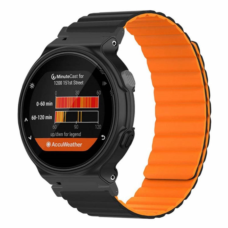 Super Sejt Silikone Universal Rem passer til Garmin Smartwatch - Orange#serie_2