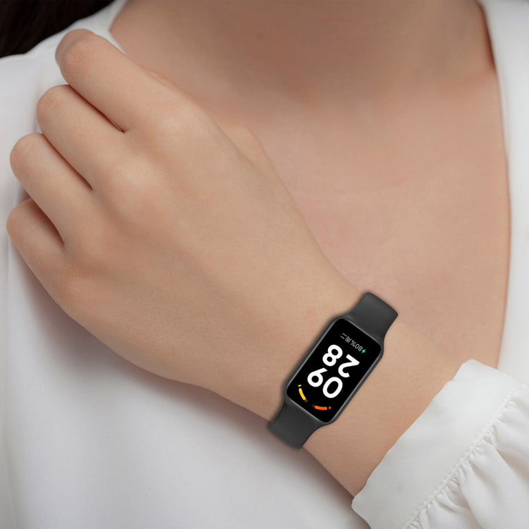 Silikone Universal Rem passer til Xiaomi Redmi Band 2 / Xiaomi Smart Band 8 Active - Hvid#serie_2