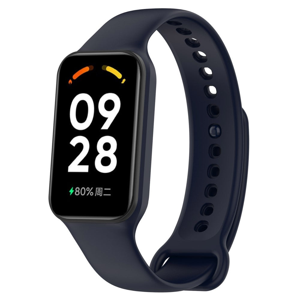 Silikone Universal Rem passer til Xiaomi Redmi Band 2 / Xiaomi Smart Band 8 Active - Blå#serie_9