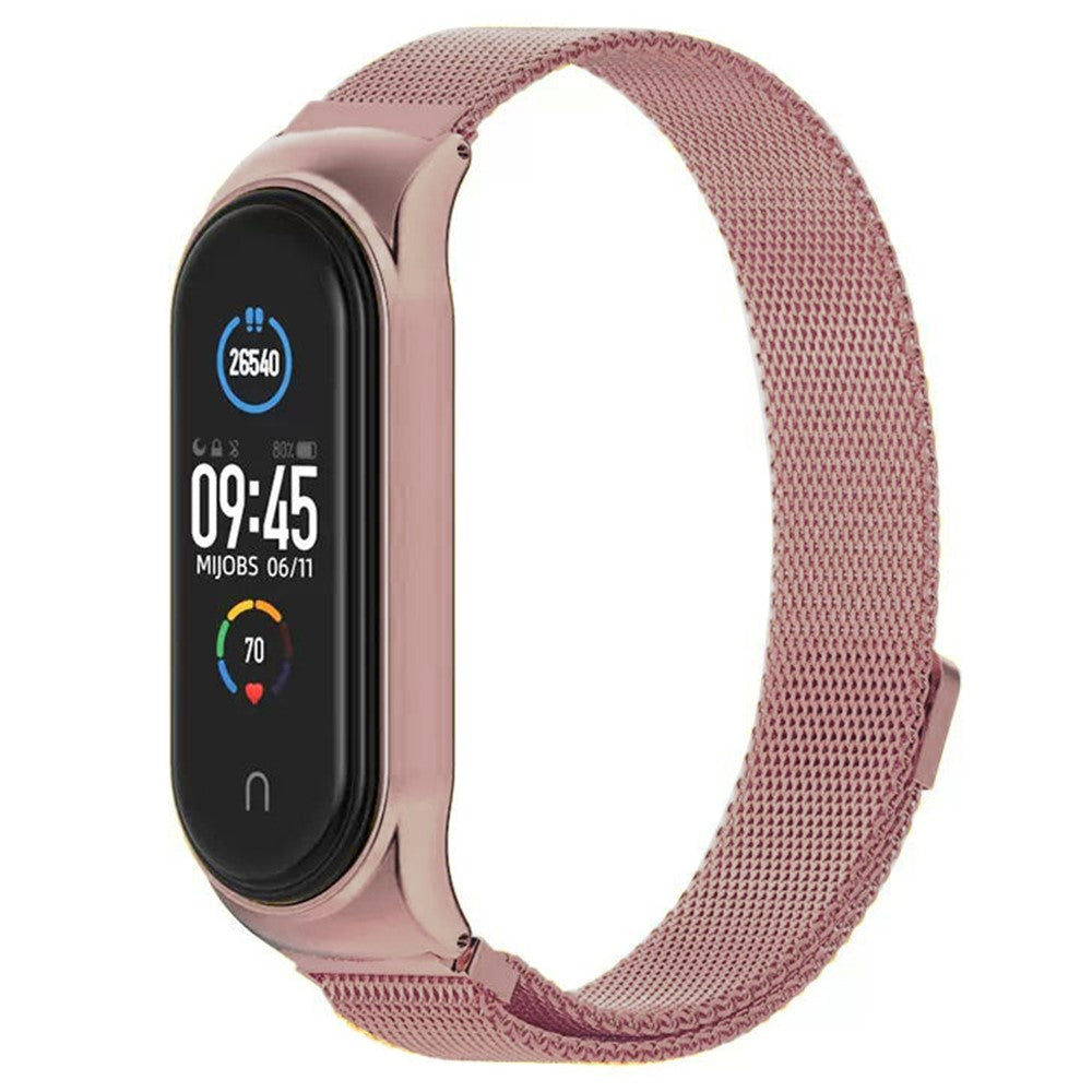 Godt Metal Rem passer til Xiaomi Smart Band 8 - Pink#serie_5