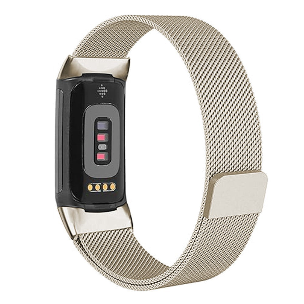 Super Nydelig Metal Rem passer til Fitbit Charge 2 - Guld#serie_6