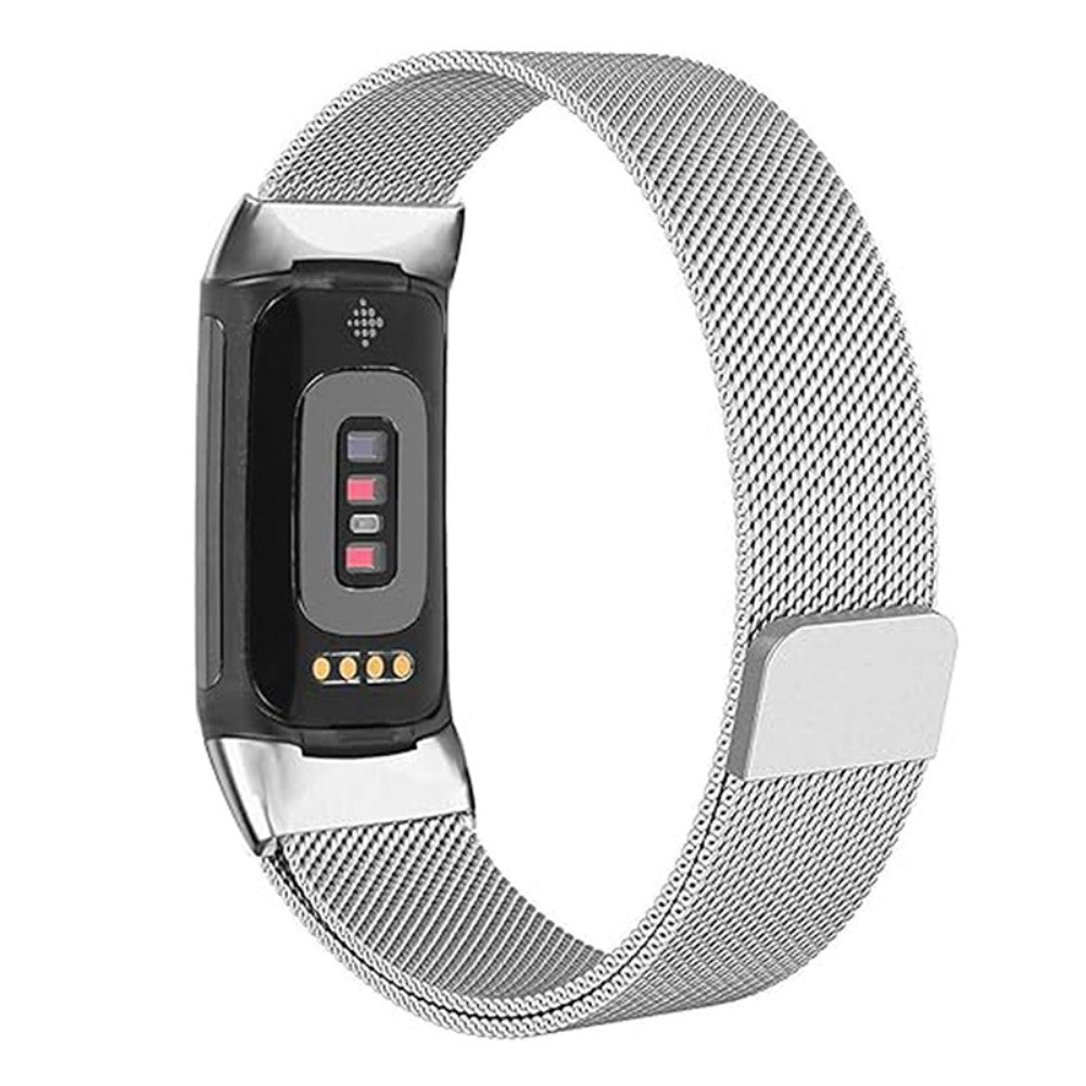 Godt Metal Universal Rem passer til Fitbit Charge 5 / Fitbit Charge 6 - Sølv#serie_6