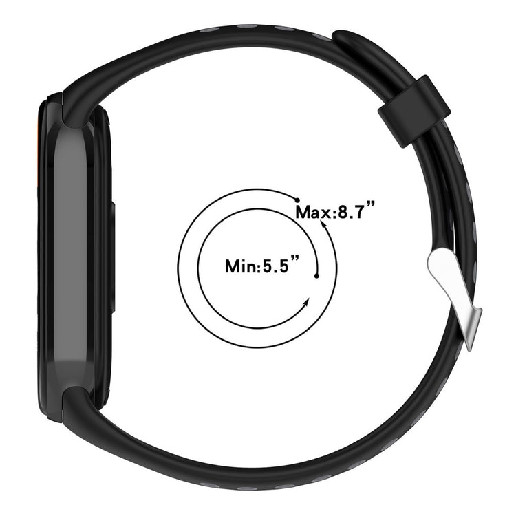 Vildt Sejt Silikone Rem passer til Xiaomi Smart Band 8 - Grøn#serie_7