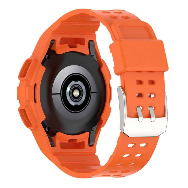 Sejt Silikone Rem passer til Samsung Galaxy Watch 4 Classic (46mm) - Orange#serie_2