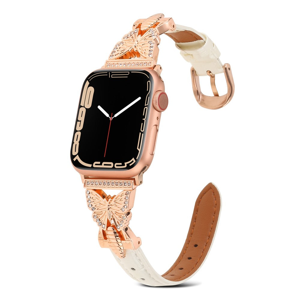 Meget Flot Kunstlæder Universal Rem passer til Apple Smartwatch - Pink#serie_2