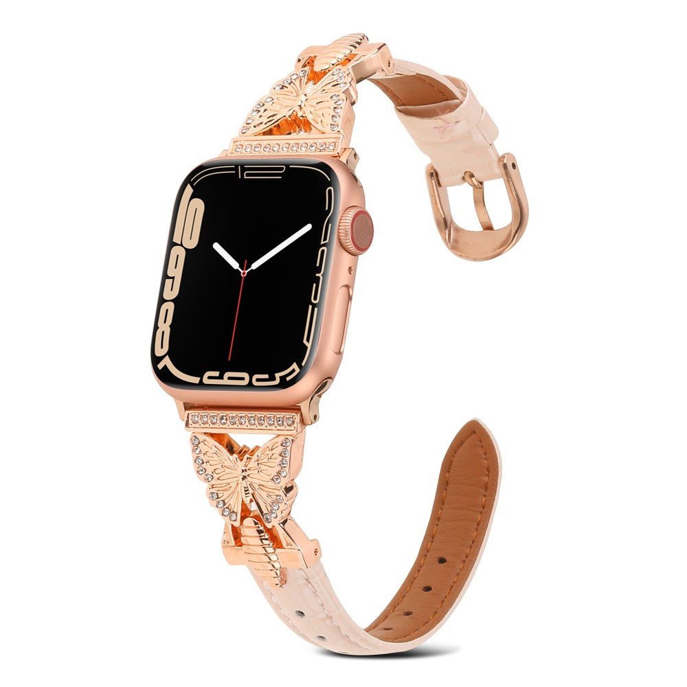 Meget Flot Kunstlæder Universal Rem passer til Apple Smartwatch - Pink#serie_4