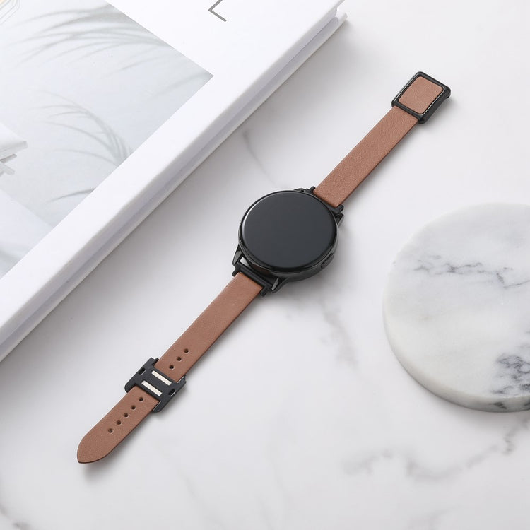 Super Fantastisk Kunstlæder Universal Rem passer til Smartwatch - Brun#serie_17