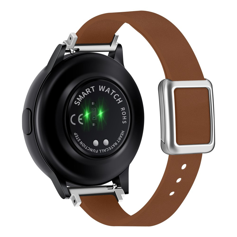 Super Fantastisk Kunstlæder Universal Rem passer til Smartwatch - Brun#serie_26