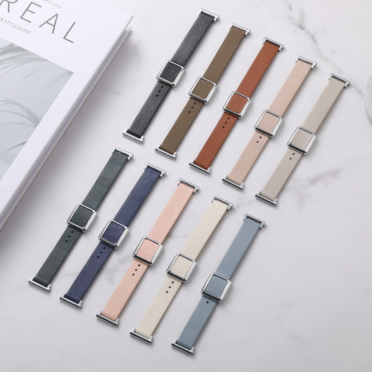 Super Fantastisk Kunstlæder Universal Rem passer til Smartwatch - Brun#serie_26