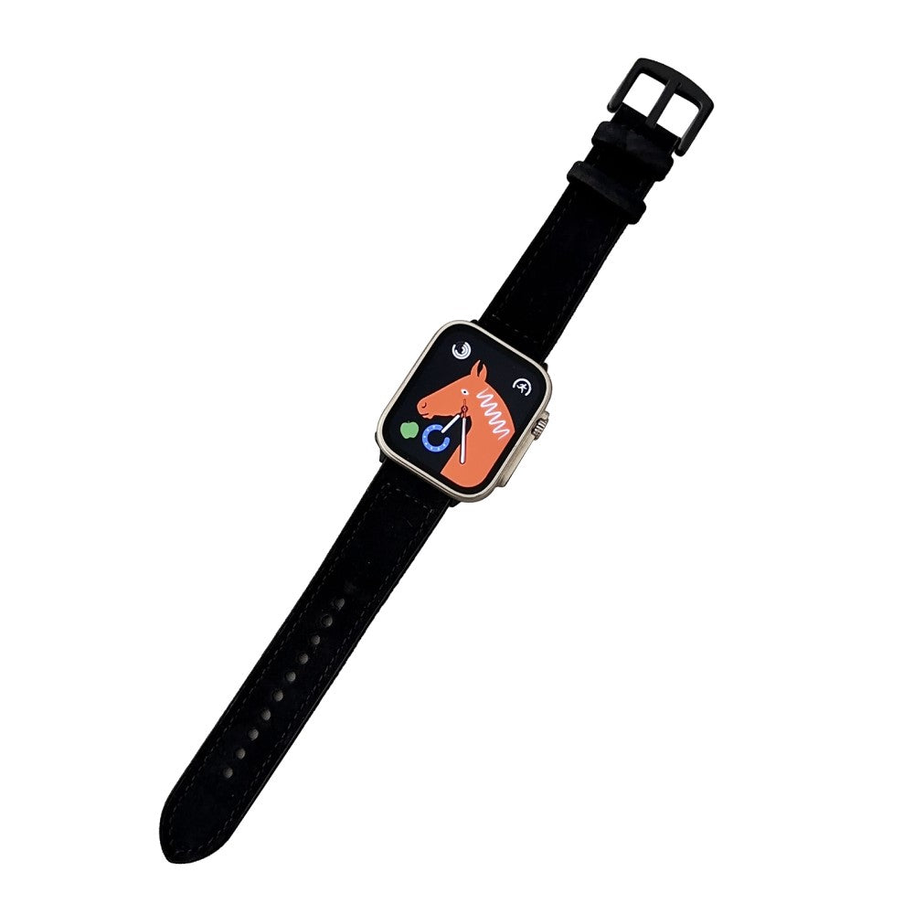 Supercool Kunstlæder Universal Rem passer til Apple Smartwatch - Sort#serie_2