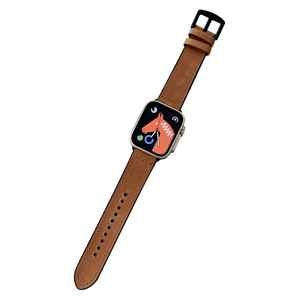 Supercool Kunstlæder Universal Rem passer til Apple Smartwatch - Brun#serie_3