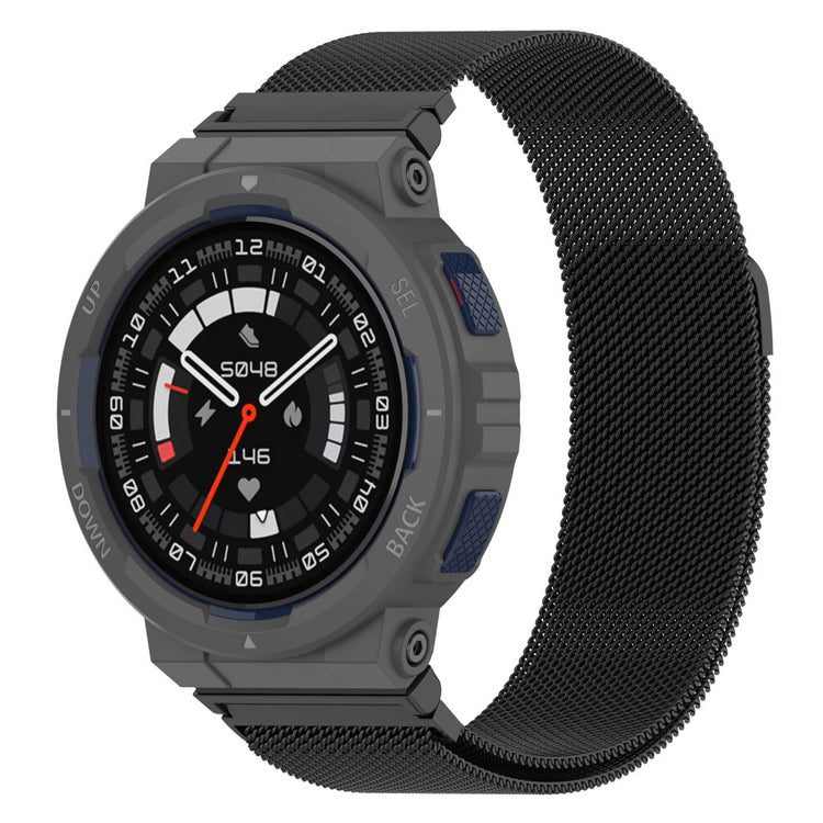 Eminent Metal Rem passer til Amazfit Active Edge - Sort#serie_5