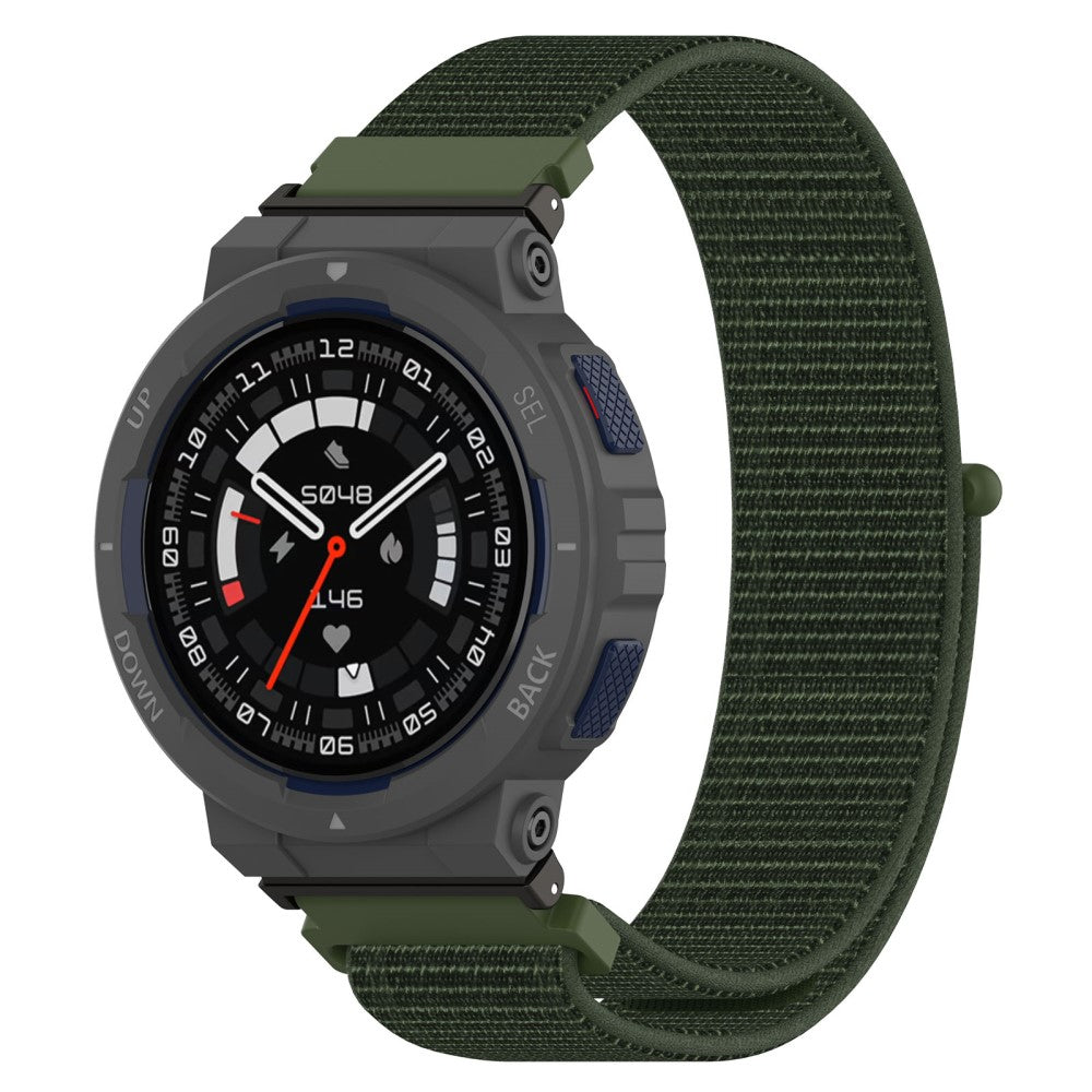 Meget Cool Nylon Rem passer til Amazfit Active Edge - Grøn#serie_3