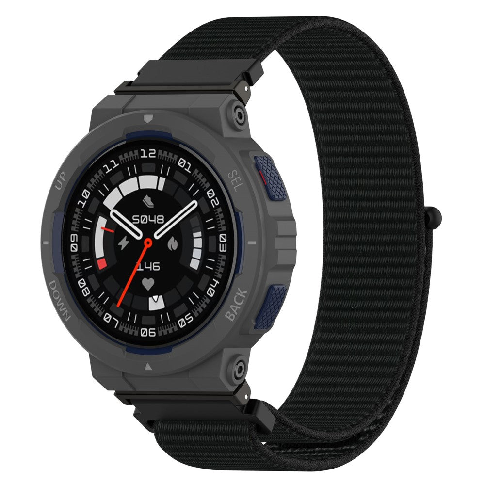 Meget Cool Nylon Rem passer til Amazfit Active Edge - Sort#serie_4