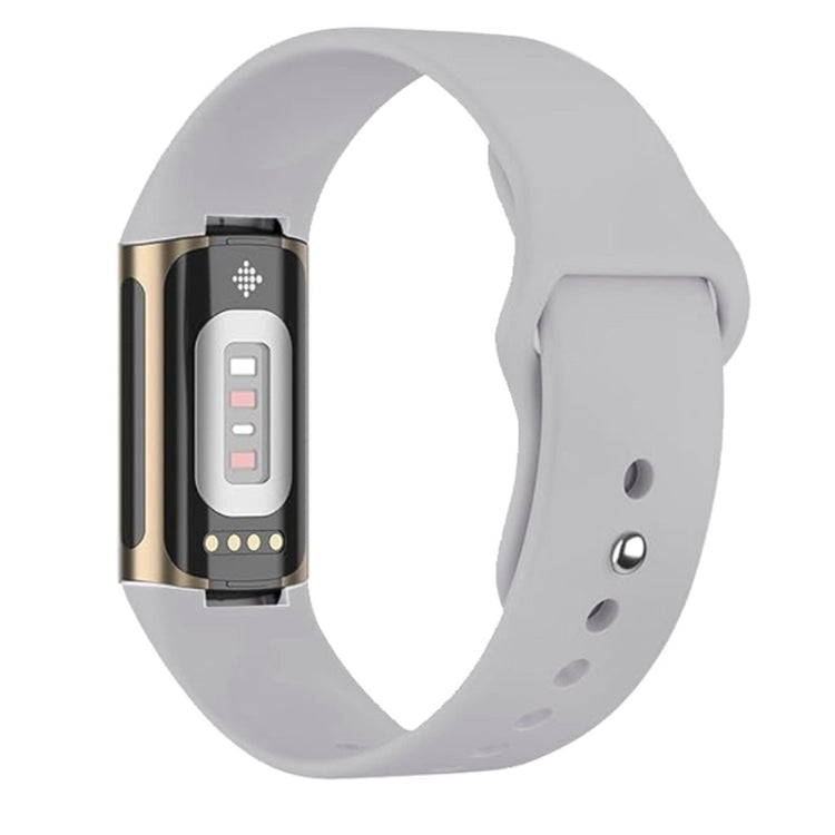 Silikone Universal Rem passer til Fitbit Charge 3 / Fitbit Charge 4 - Sølv#serie_6