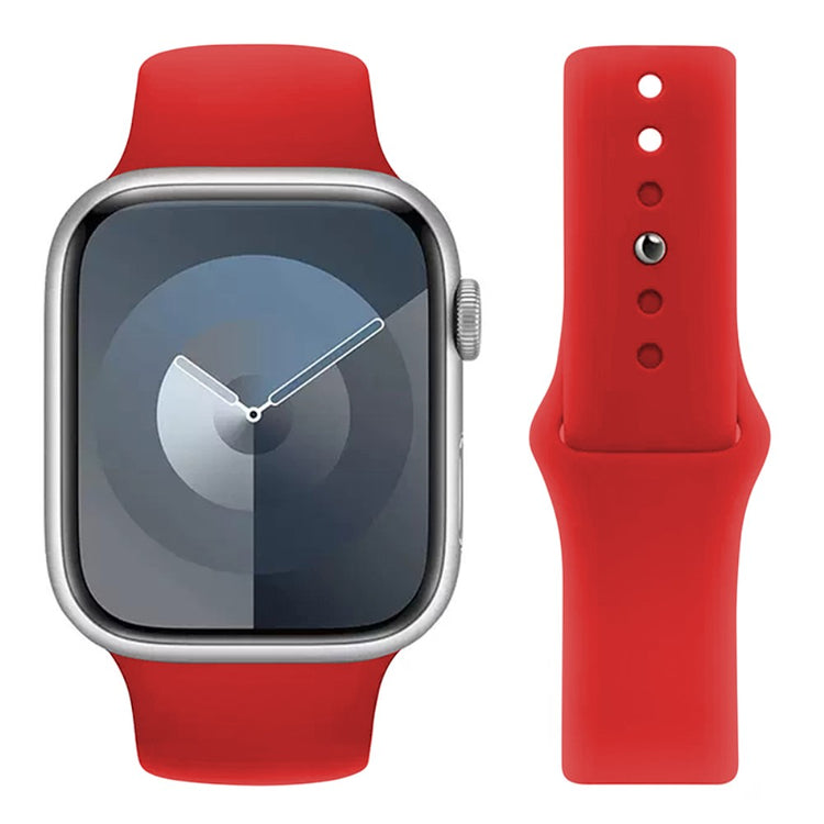 Helt Vildt Godt Silikone Universal Rem passer til Apple Smartwatch - Rød#serie_5