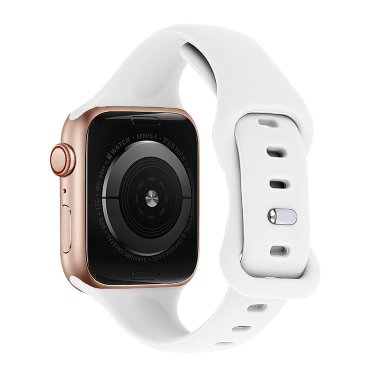 Helt Vildt Cool Silikone Universal Rem passer til Apple Smartwatch - Hvid#serie_2