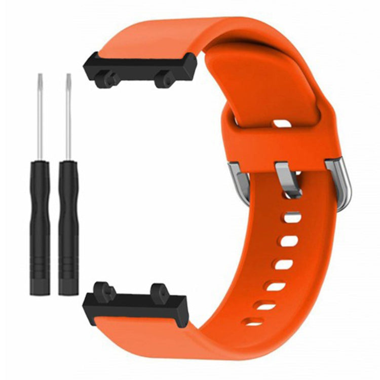 Vildt Rart Silikone Rem passer til Amazfit Active Edge - Orange#serie_3