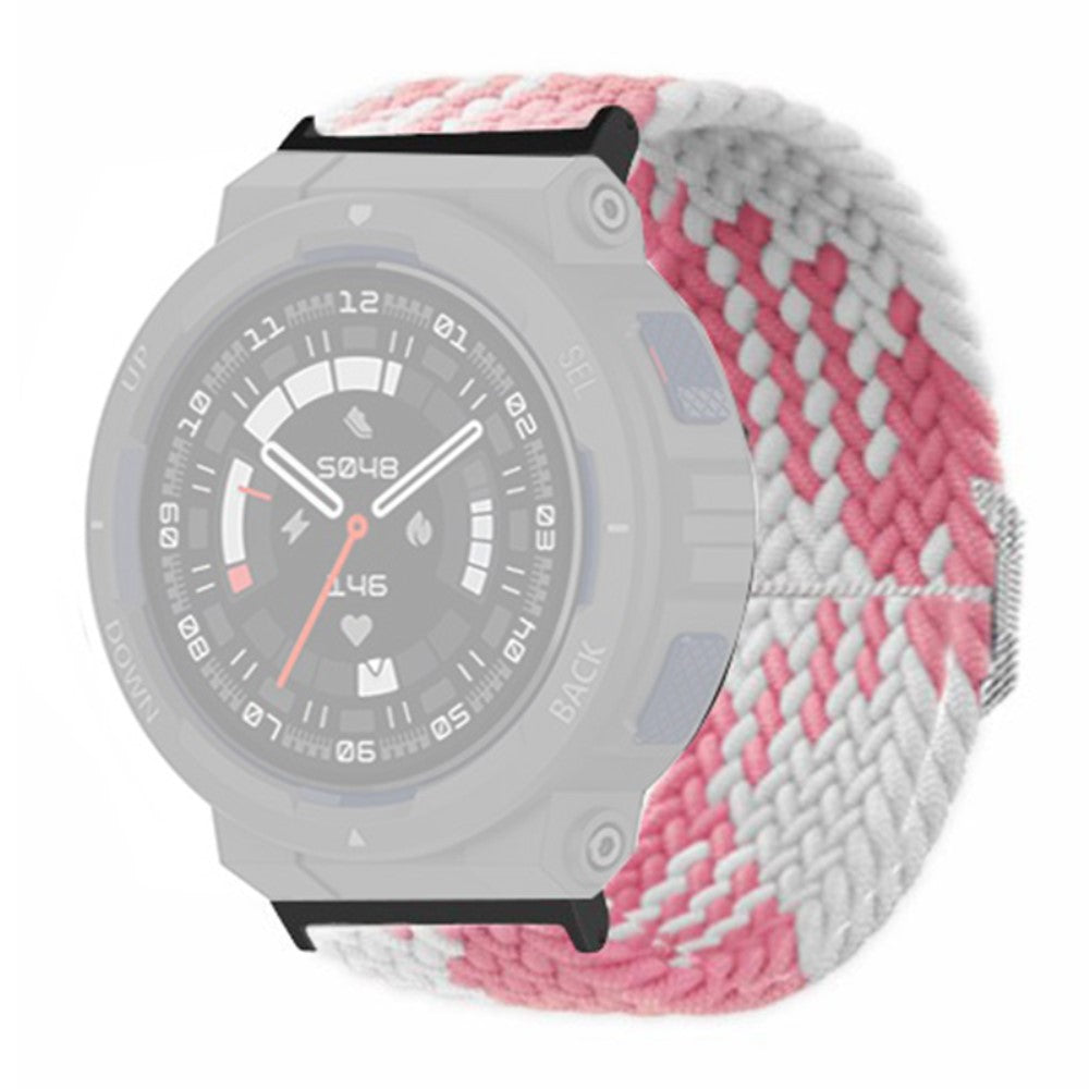 Rigtigt Godt Nylon Rem passer til Amazfit Active Edge - Pink#serie_3