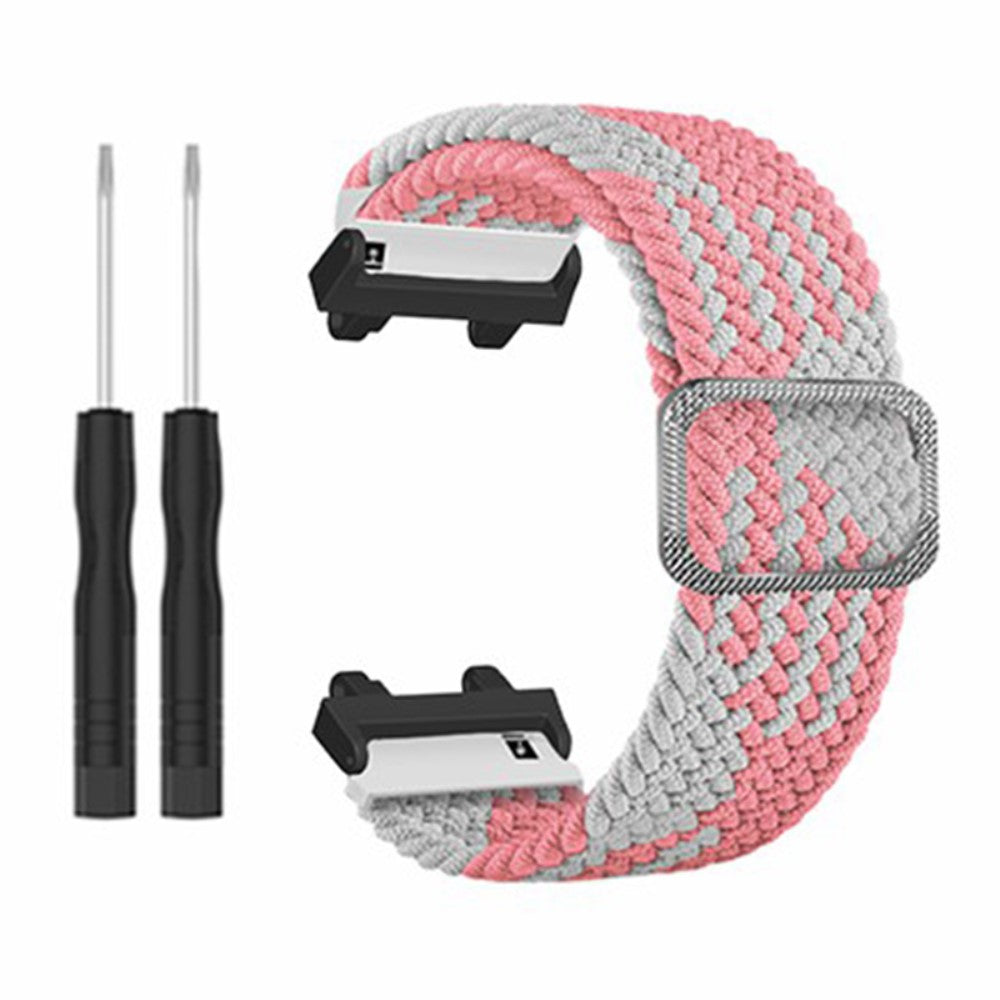 Rigtigt Godt Nylon Rem passer til Amazfit Active Edge - Pink#serie_3