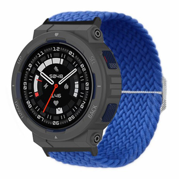 Rigtigt Godt Nylon Rem passer til Amazfit Active Edge - Blå#serie_14