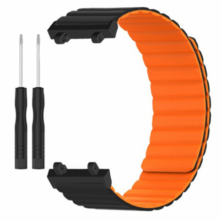 Helt Vildt Elegant Silikone Rem passer til Amazfit Active Edge - Orange#serie_1