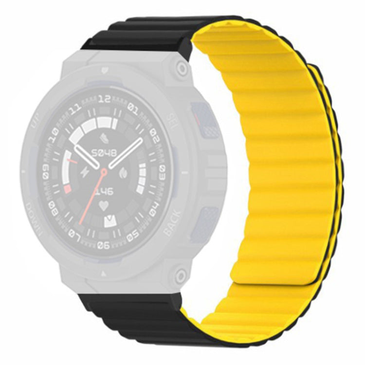 Helt Vildt Elegant Silikone Rem passer til Amazfit Active Edge - Gul#serie_2