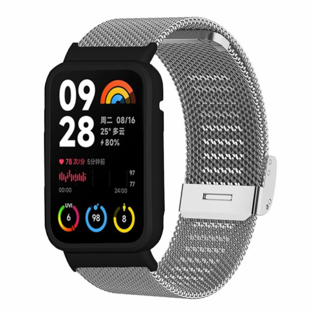 Fremragende Metal Rem passer til Xiaomi Smart Band 8 Pro - Sølv#serie_2