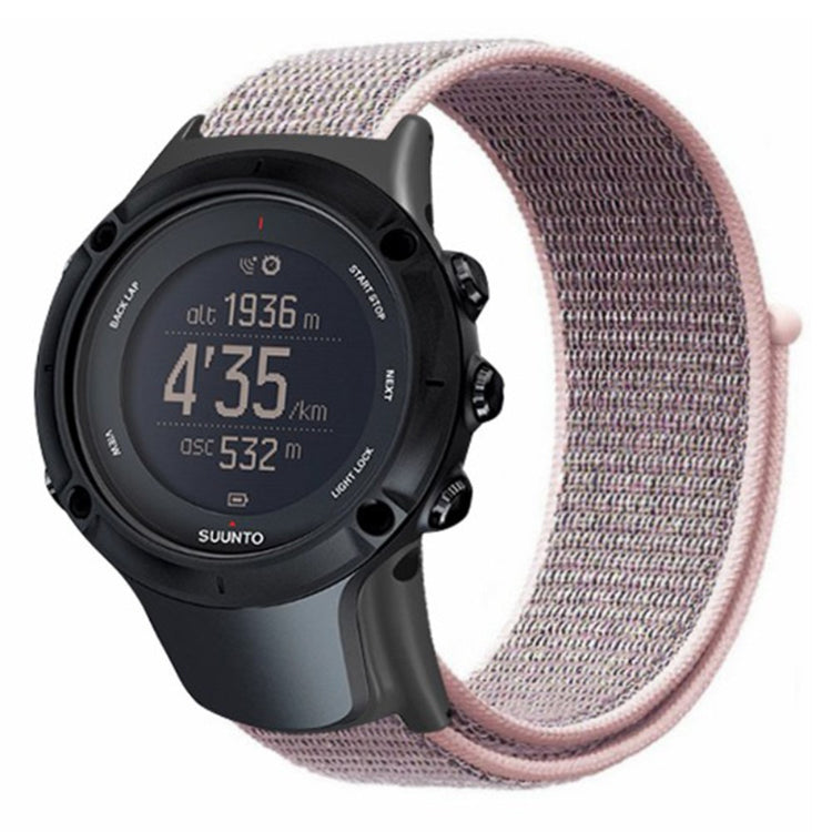 Vildt Fint Nylon Universal Rem passer til Suunto Smartwatch - Pink#serie_1