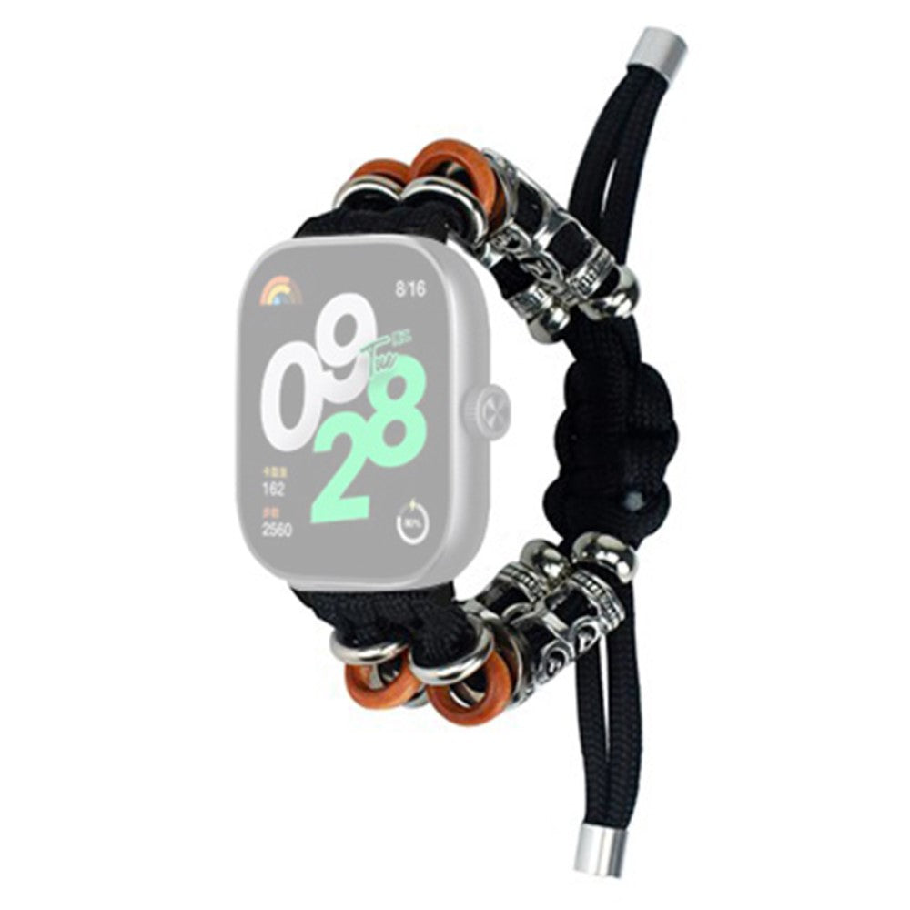 Super Holdbart Sten Og Nylon Rem passer til Xiaomi Redmi Watch 4 - Sort#serie_3