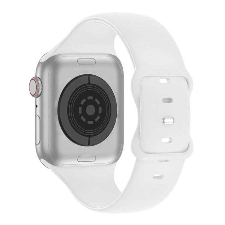 Rigtigt Fint Silikone Universal Rem passer til Apple Smartwatch - Hvid#serie_2