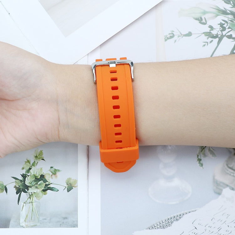 Rigtigt Fint Silikone Universal Rem passer til Apple Smartwatch - Orange#serie_1