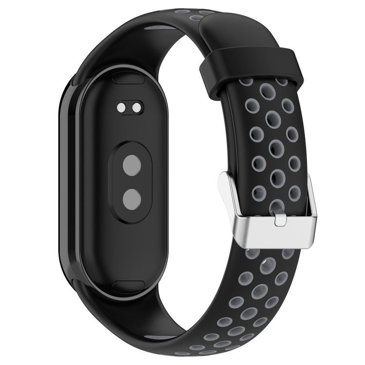 Fremragende Silikone Rem passer til Xiaomi Smart Band 8 - Sort#serie_3