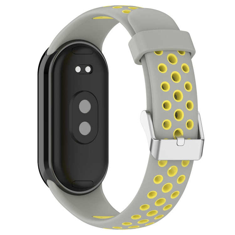 Fremragende Silikone Rem passer til Xiaomi Smart Band 8 - Gul#serie_6